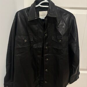 Wilfred The Ganna Black Leather Jacket